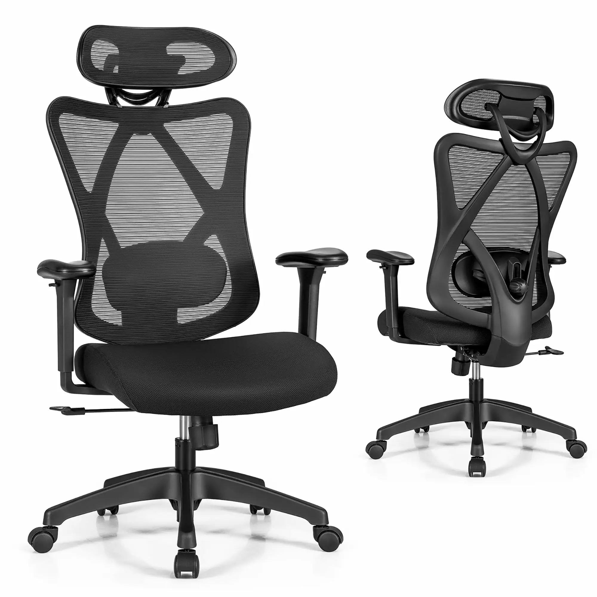Costway Ergonomic High Back Mesh Office Chair Adjustable Lumbar Support Home or Office