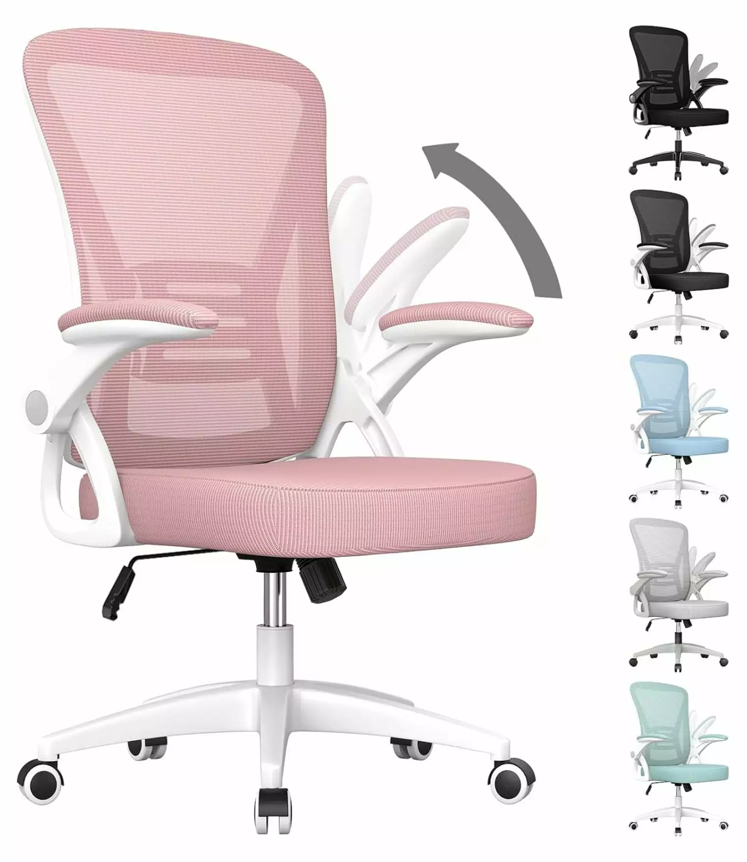 ZeloraGildan Ergonomic Office Chair Adjustable Height Swivel Chair Lumbar Support Breathable Mesh Computer Chair