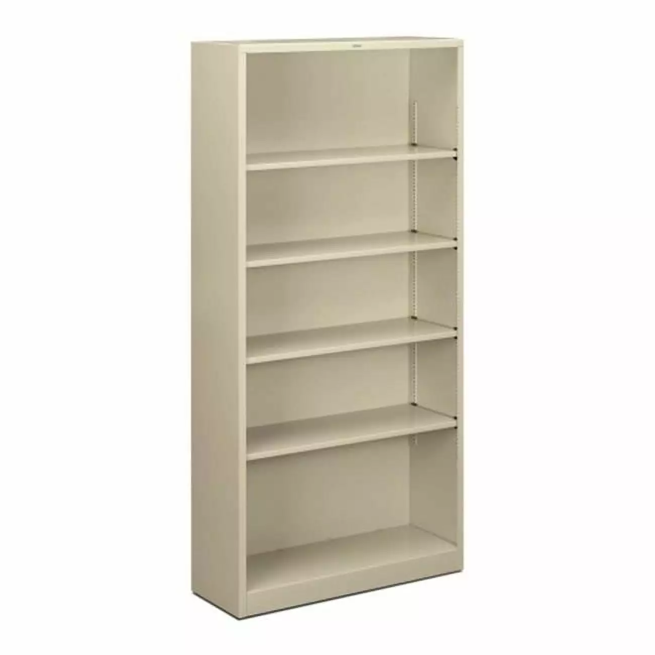 5 Shelf Metal Bookcase 34.5 W x 12.63 D x 71 H Putty Convenience Concepts