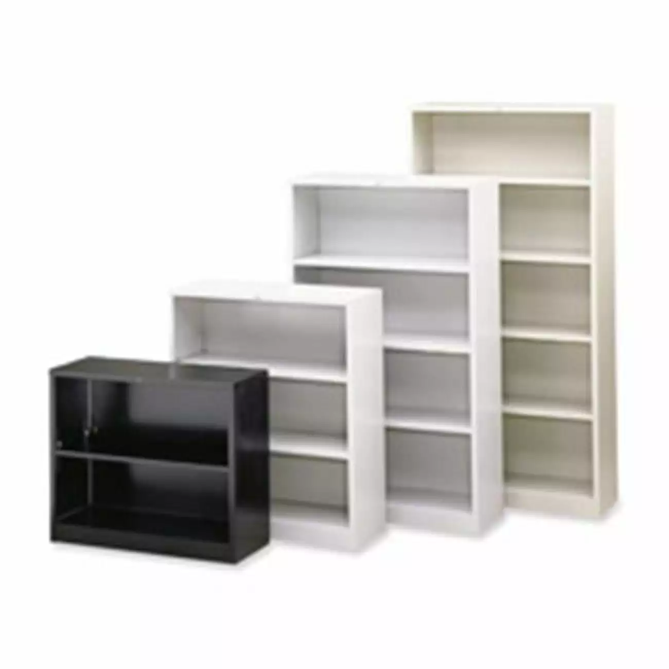 HON Company 2-Shelf Charcoal Metal Bookcase 34.5x12.63x29 Inches Office Storage