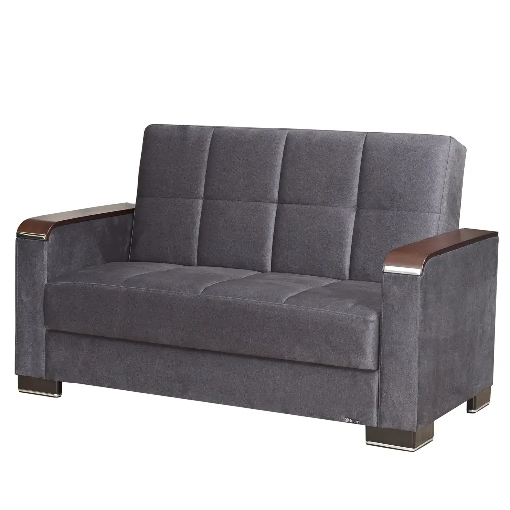 ARMADA X Loveseat 301 Gray Microfiber Comfortable Seating Ottomanson