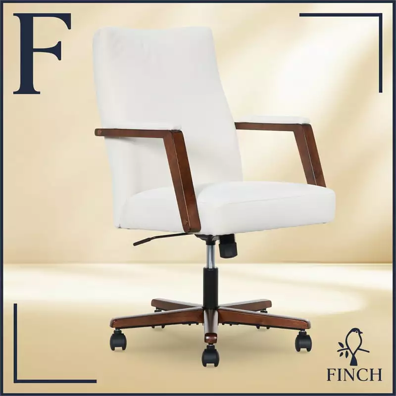 Finch Neo One Ergonomic Mid Back Office Chair Soft Velvet Upholstery Cream