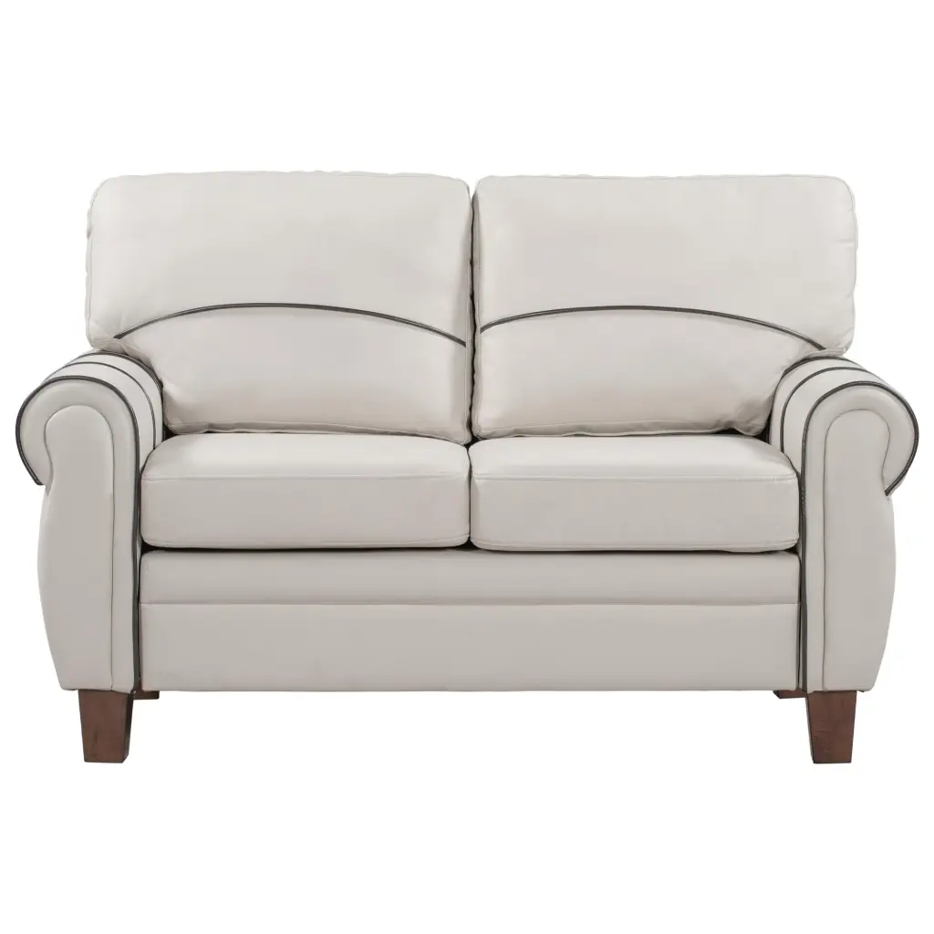 BaytoCare Mid-Century Loveseat PU Leather Upholstered Couch Home or Office