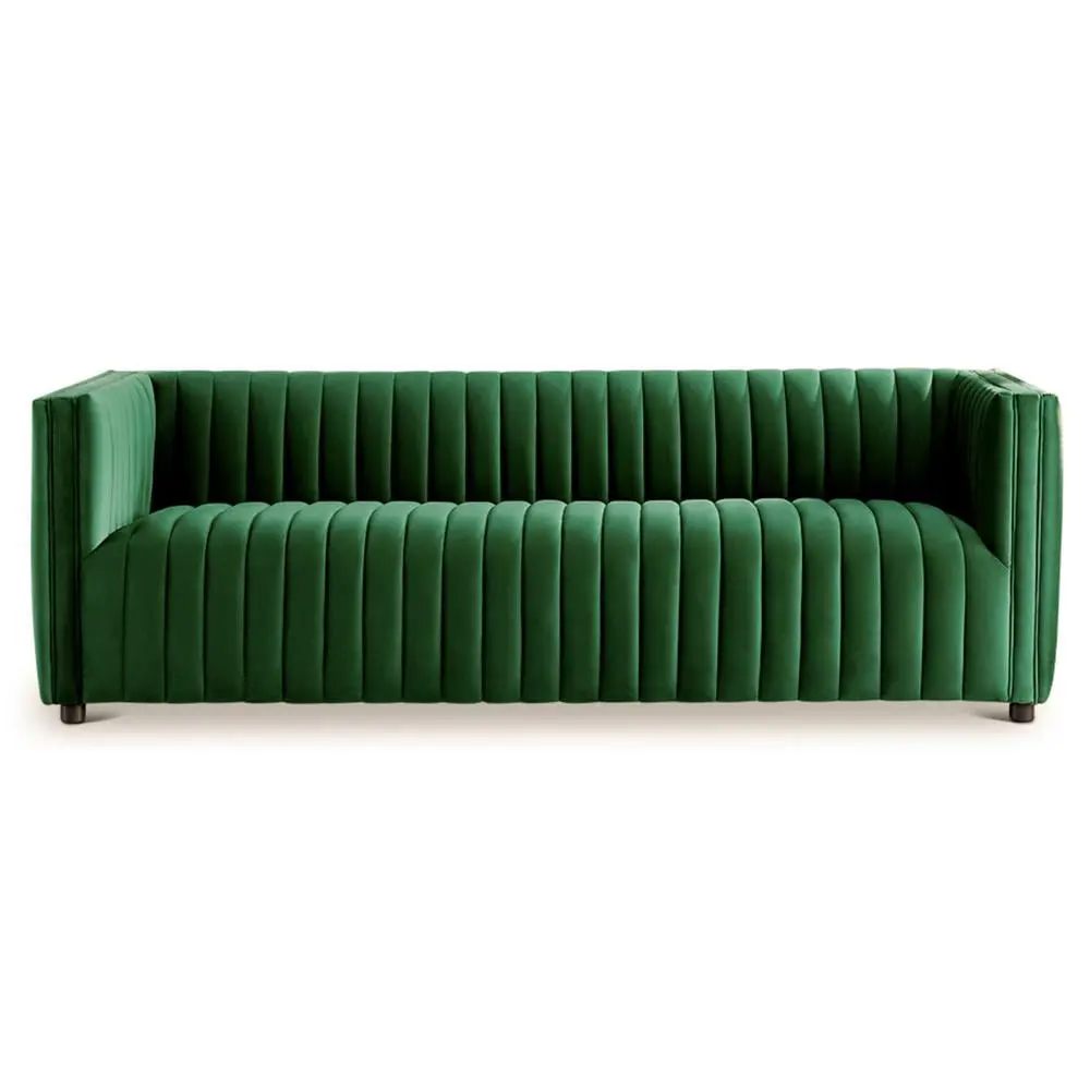 Sier Mid Century Modern Luxury Velvet Couch Green - Elegant Living Room Furniture Ashcroft