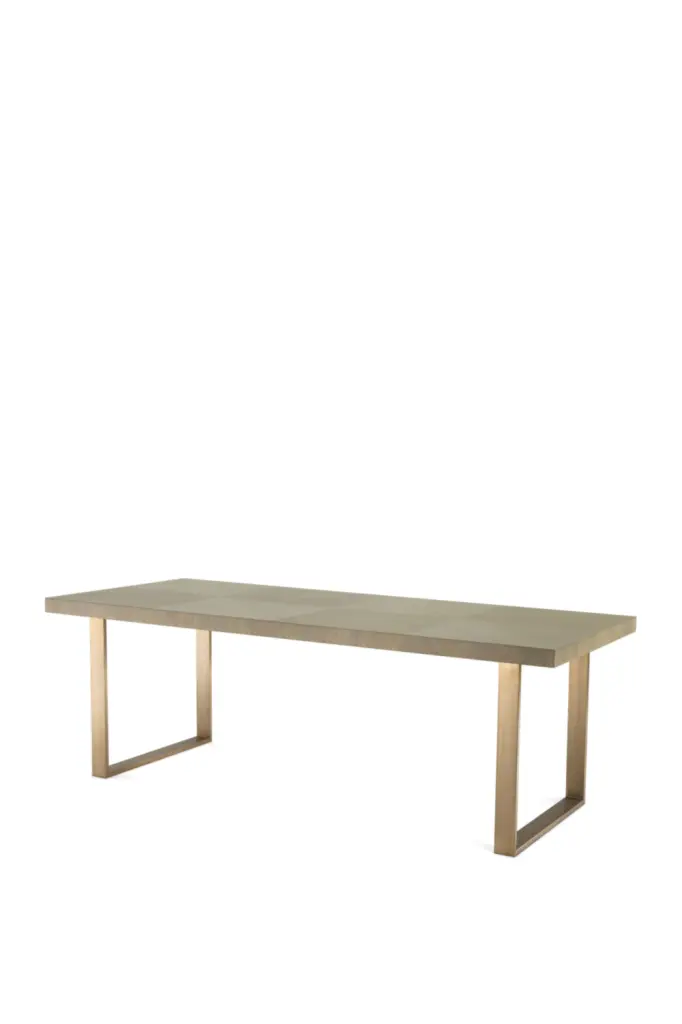 90 Inch Mid-Century Modern Dining Table Wooden Conference Table Eichholtz Remington