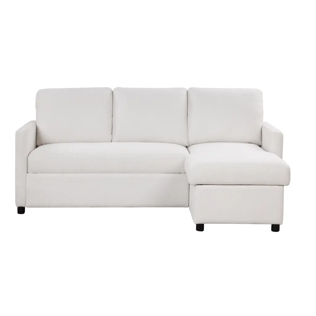 Serta Warren Modern Sectional Sofa Cream Fabric Comfortable Living Room Couch Lifestyle Solutions