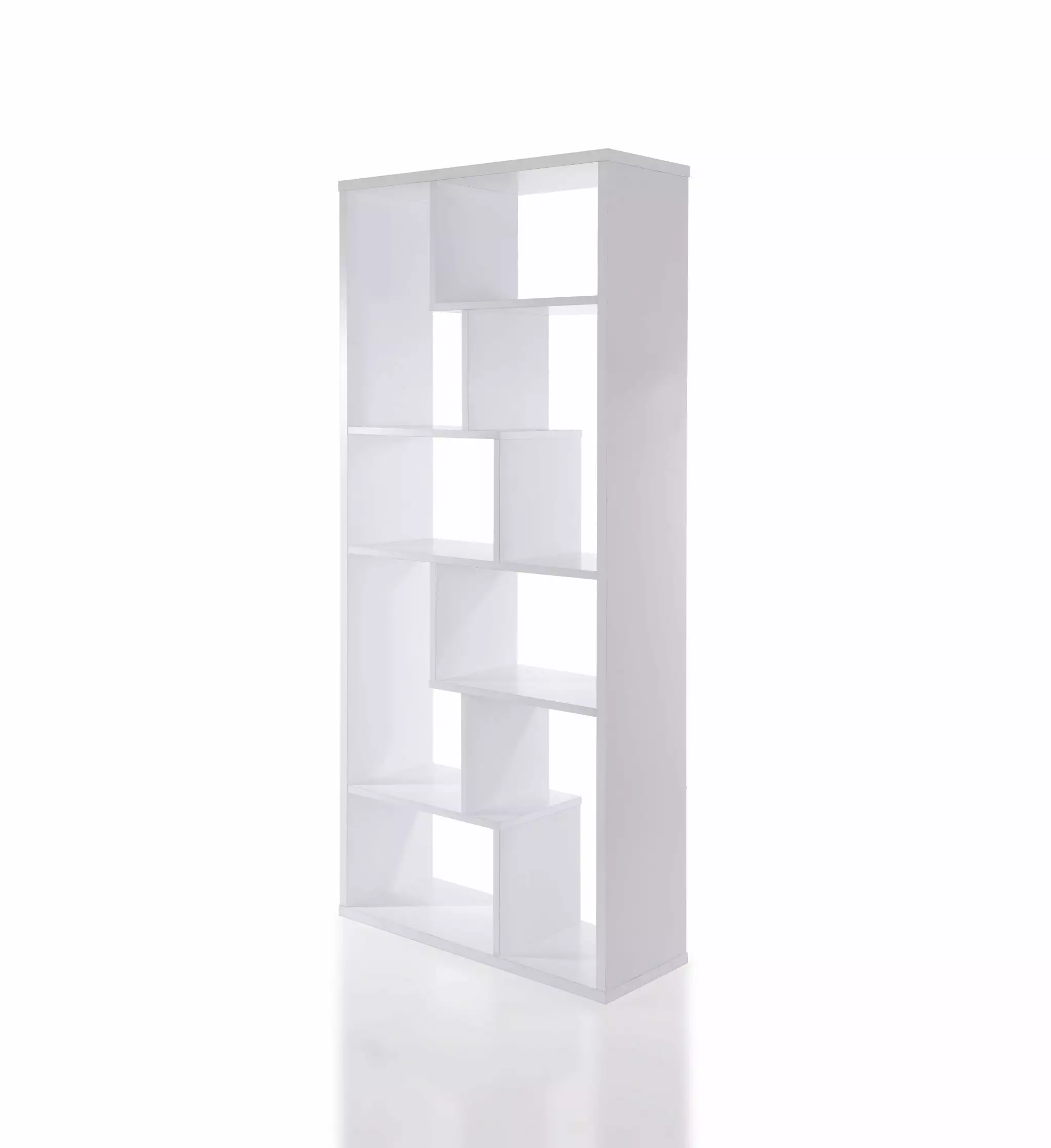 HomeRoots Decor 32-inch White Veneer Cube Bookcase 12 Storage Cubes