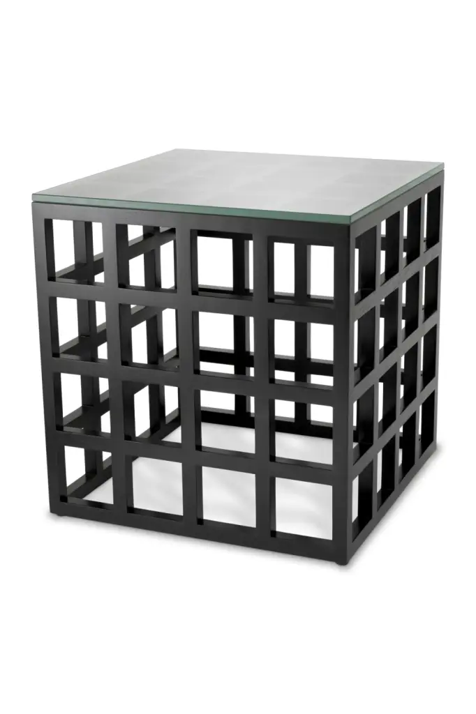 Eichholtz Cubico Black Framework Side Table