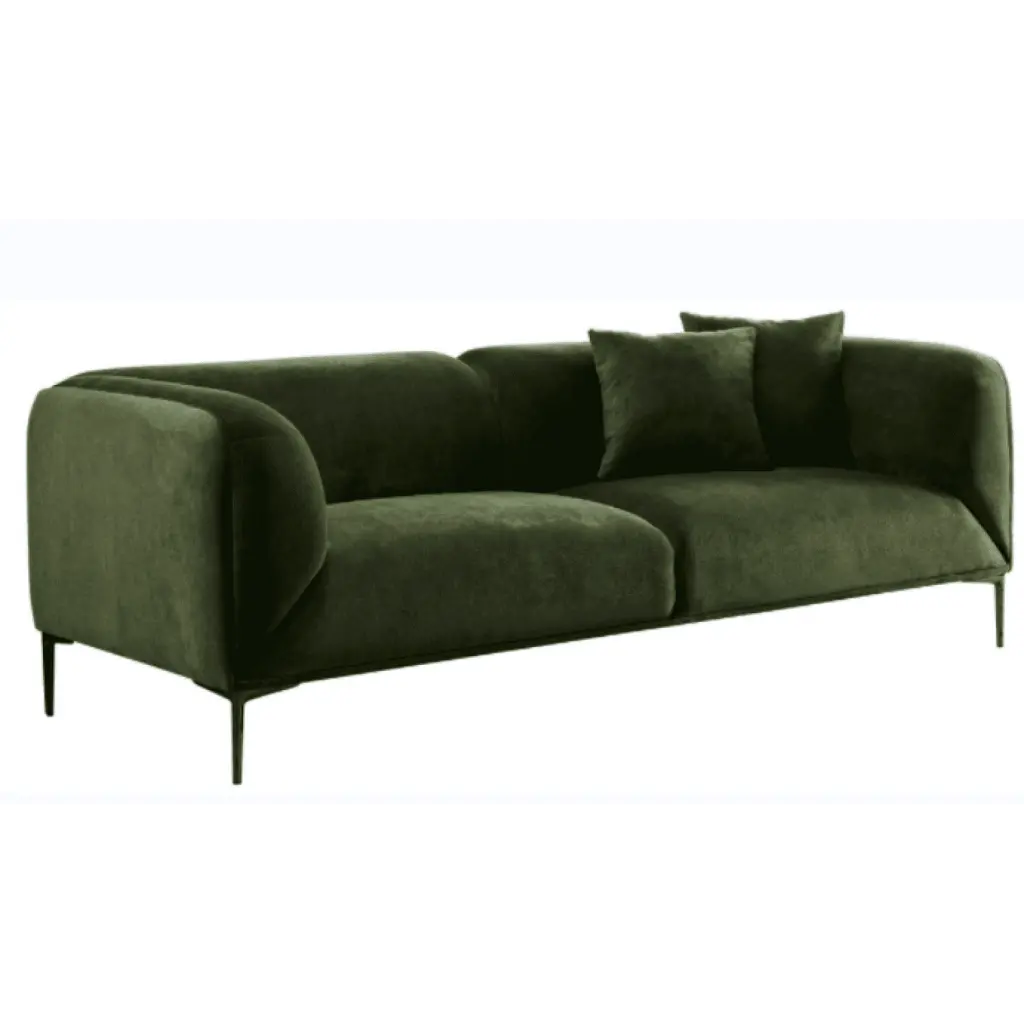 Modern Green High-Resilience Fabric Sofa Studios and Living Rooms Ponnky
