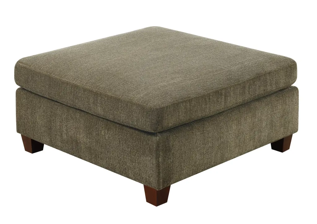 Contemporary 1Pc Ottoman Tan Color Chenille Fabric Modular Corner Wedge Sofa Living Room Furniture Jamini