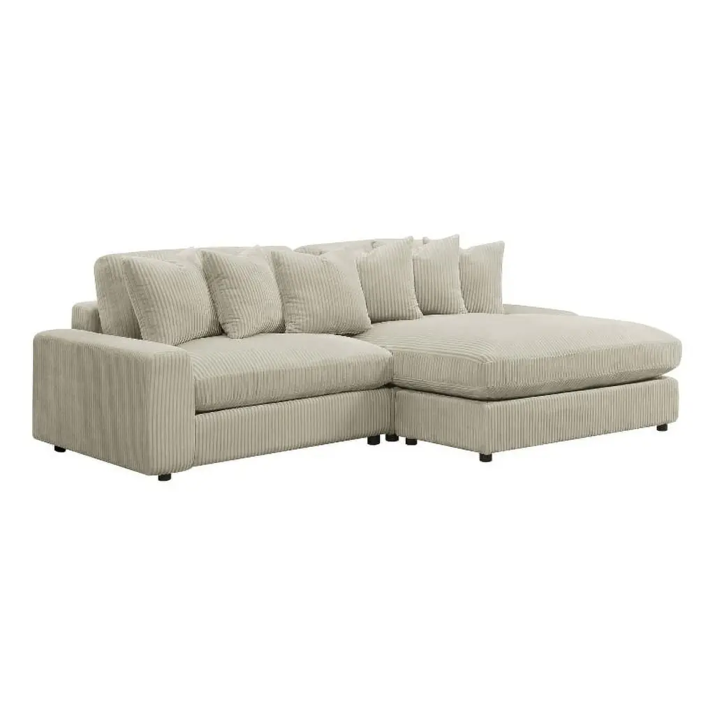 Coaster Lakeview 5-Piece Fabric Modular Sectional Sofa Dark Chocolate Spacious Living Room Coaster Company