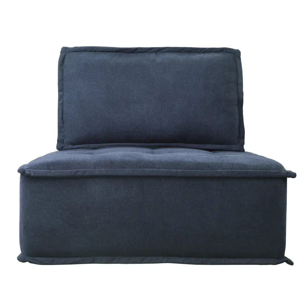 OakvillePark Lantana Fabric Upholstered Modular Sectional Sofa Unit Blue Living Room Furniture