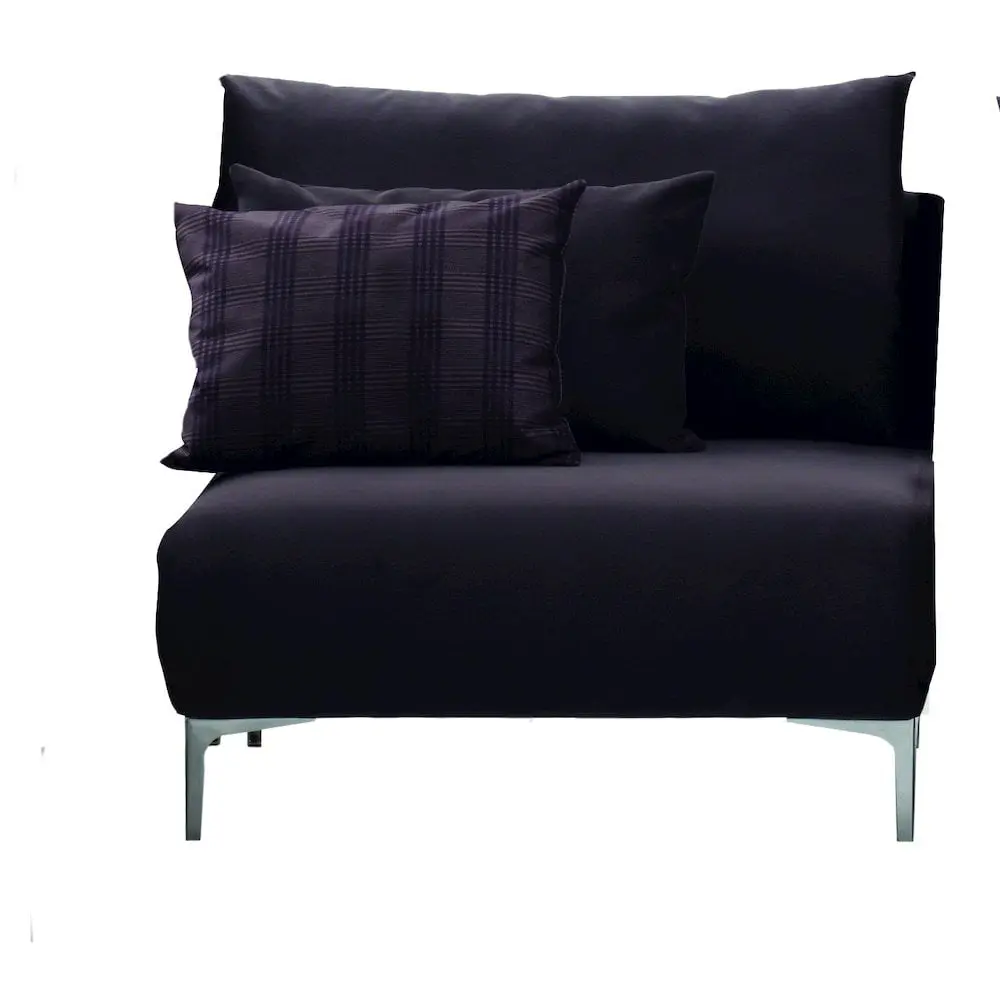 Enza Home Mayfair Brown Polyester Fabric Armless Sofa Module