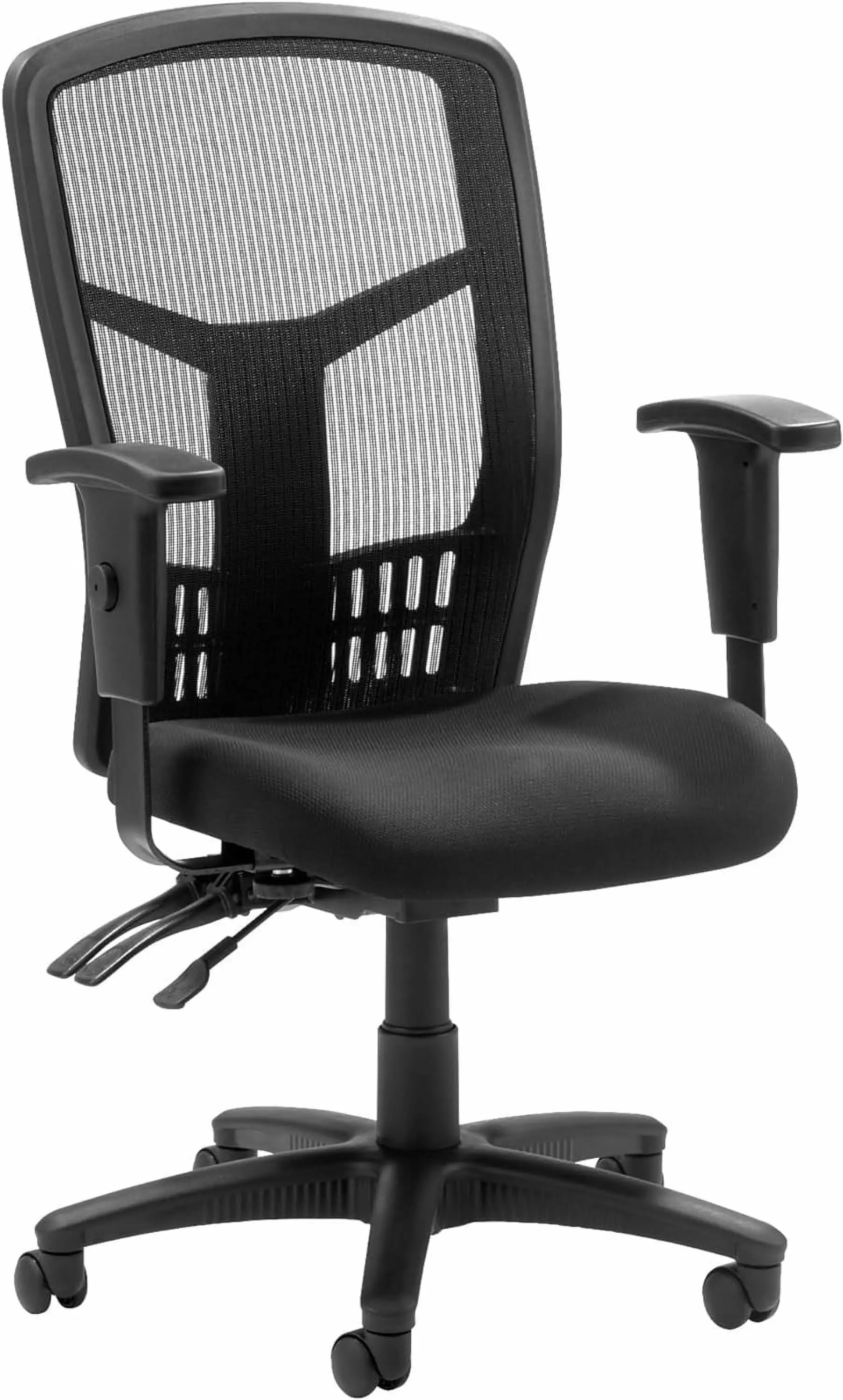 BIZFURN Ergonomic Mesh Fabric High Back Multifunction Office Chair Black