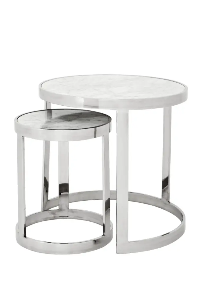 Eichholtz Fletcher Nesting Side Table Set Small Spaces