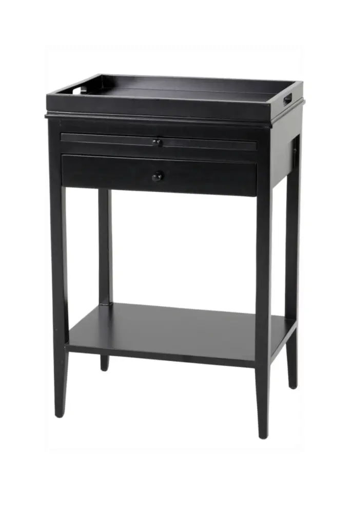 Black Side Table Eichholtz Broomer Minimalist Nightstand End Table
