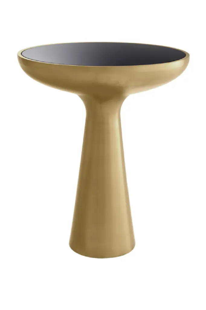 Brass Tower Side Table Eichholtz Lindos Low Contemporary Nightstand