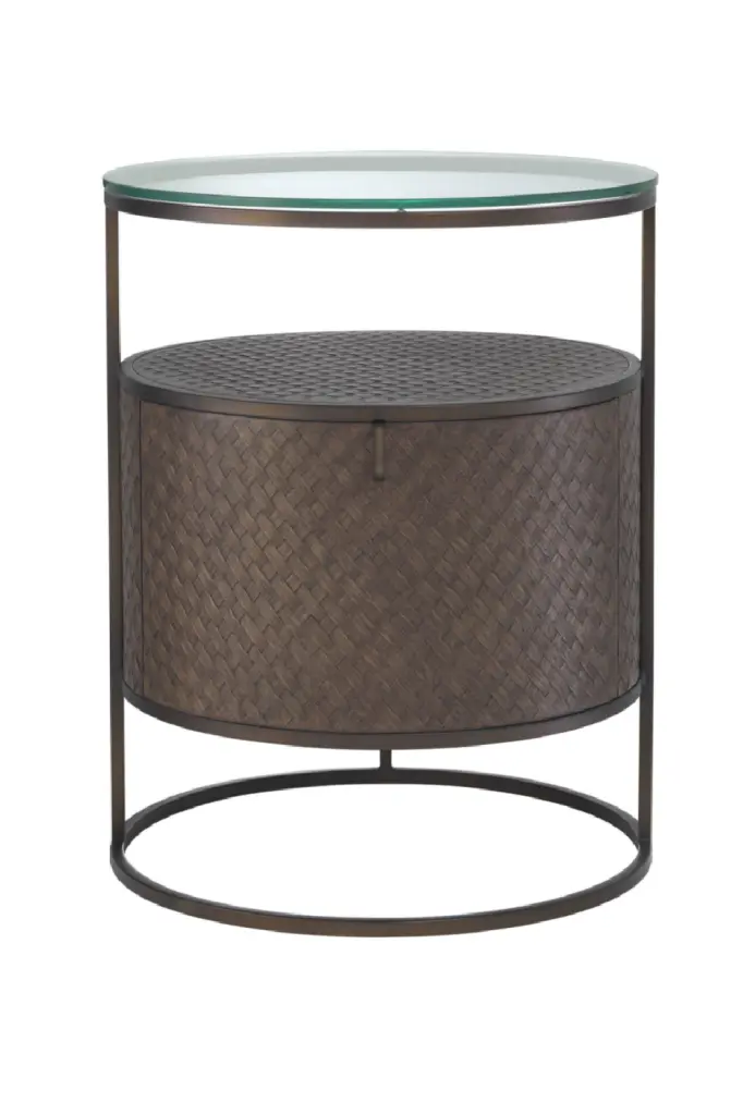 Eichholtz Napa Valley Woven Oak Bedside Table