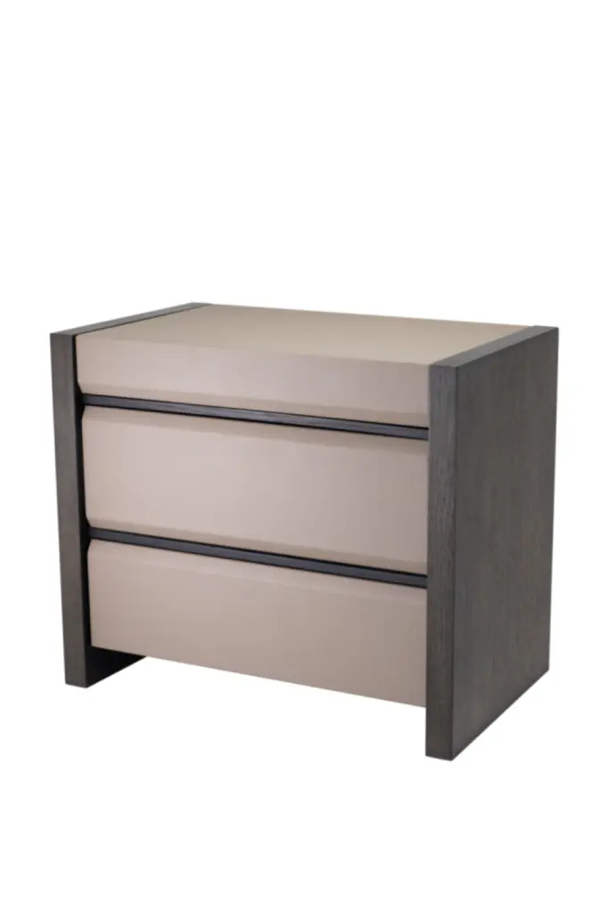 Gray Oak Bedside Table Eichholtz Meribel Modern Nightstand