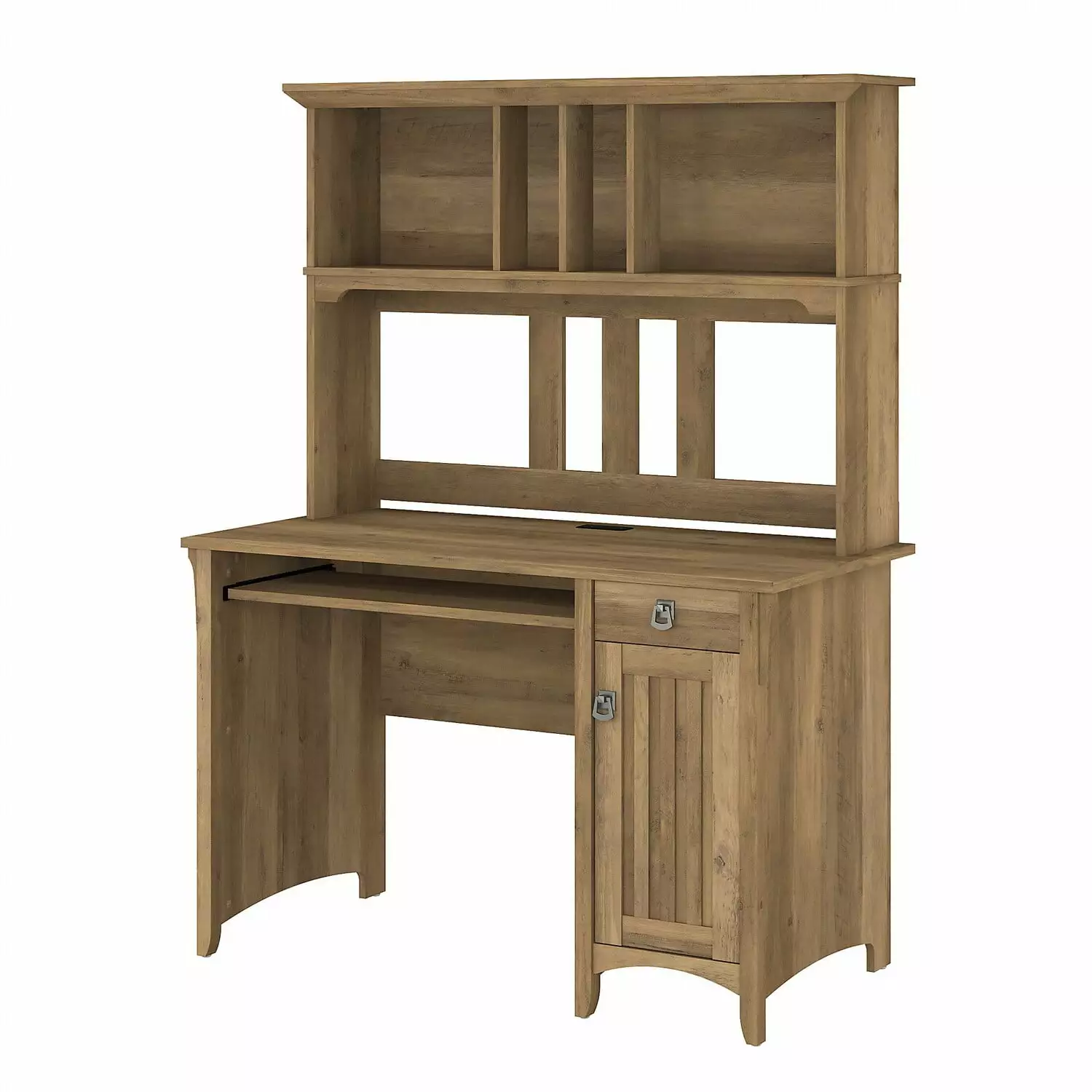 Bush Furniture Salinas Mission 48 Computer Desk and Hutch Reclaimed Pine Home Office Desk