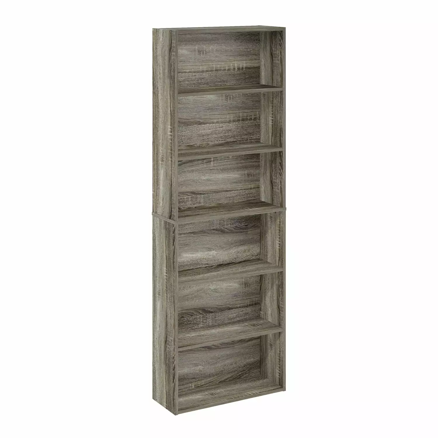 HomeStock Tribal Treasures 6-Tier Open Storage Bookcase French Oak