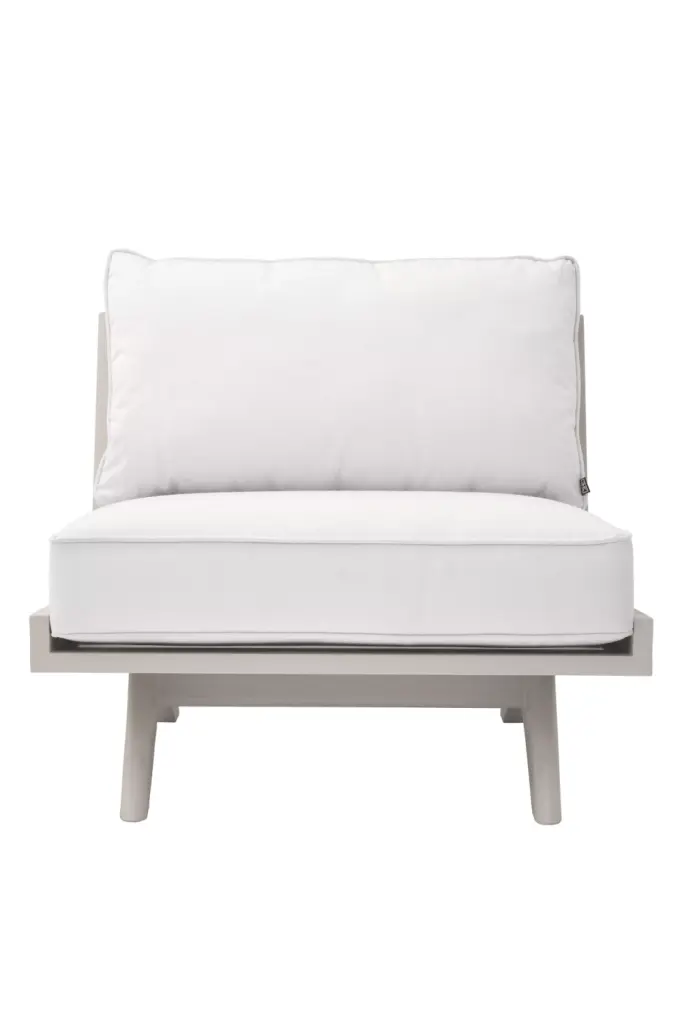 Sand Finish Cushioned Outdoor Chair Eichholtz Lomax Garden Seating