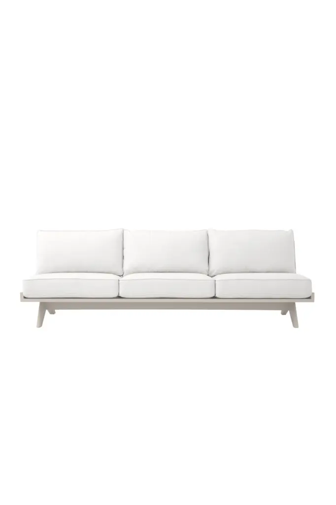 Sand Finish Cushioned Outdoor Sofa Eichholtz Lomax Patio Furniture Set