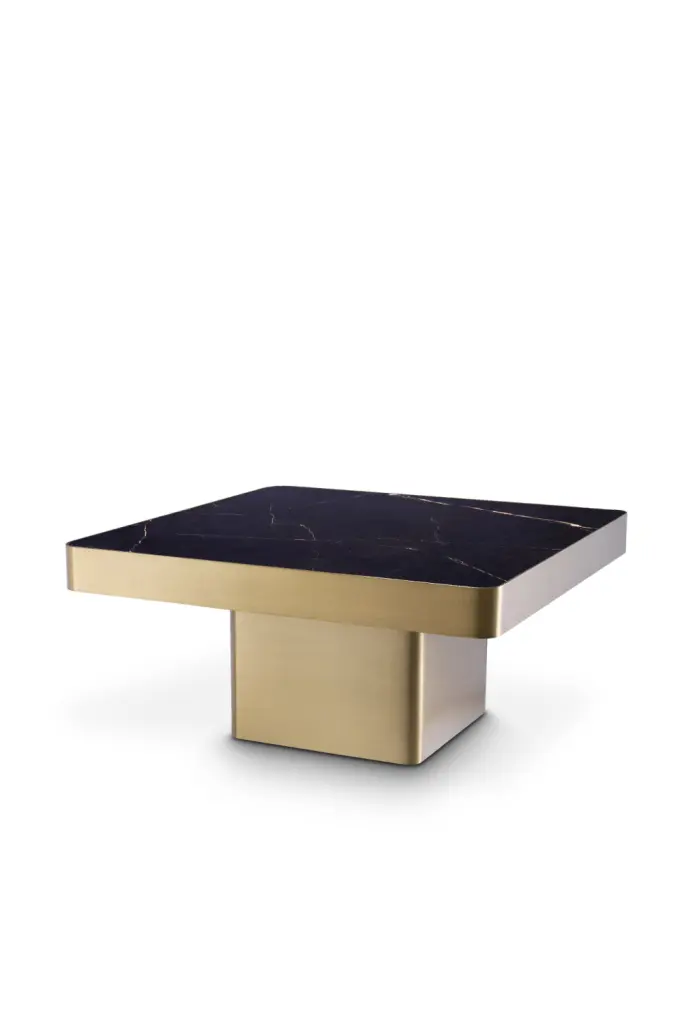 Square Pedestal Coffee Table Eichholtz Luxus Modern Living Room Furniture