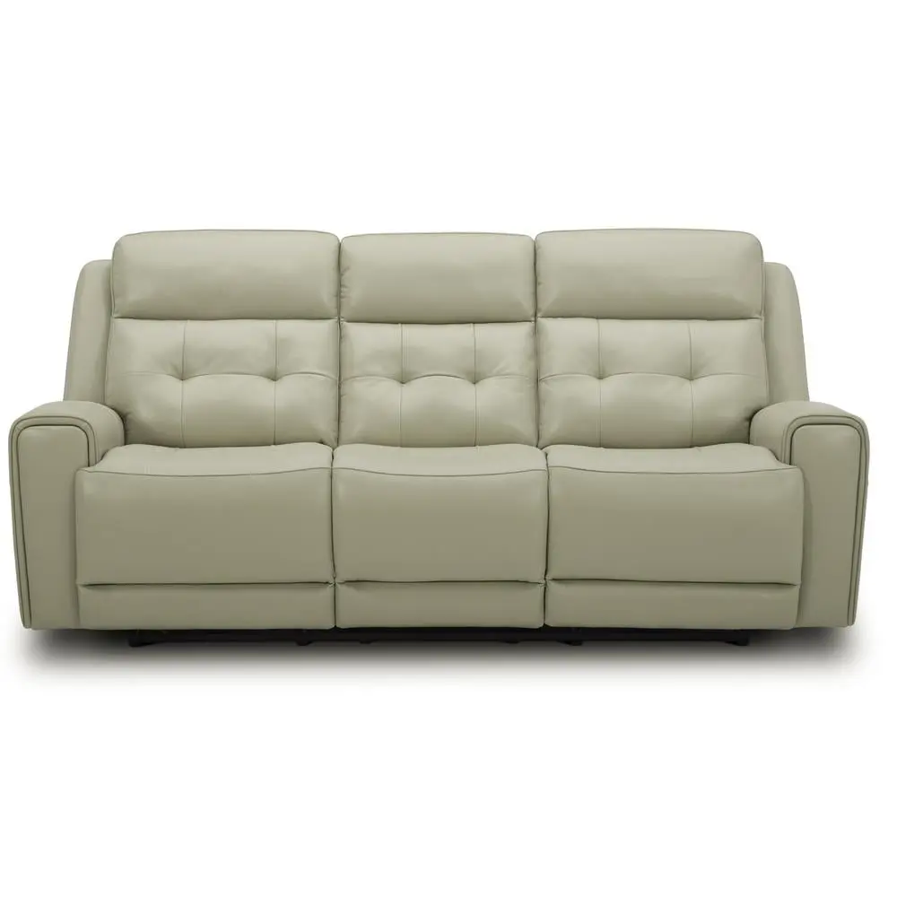Carrington Baja Stone Power Reclining Sofa Off White - Plush Comfort Liberty Furniture