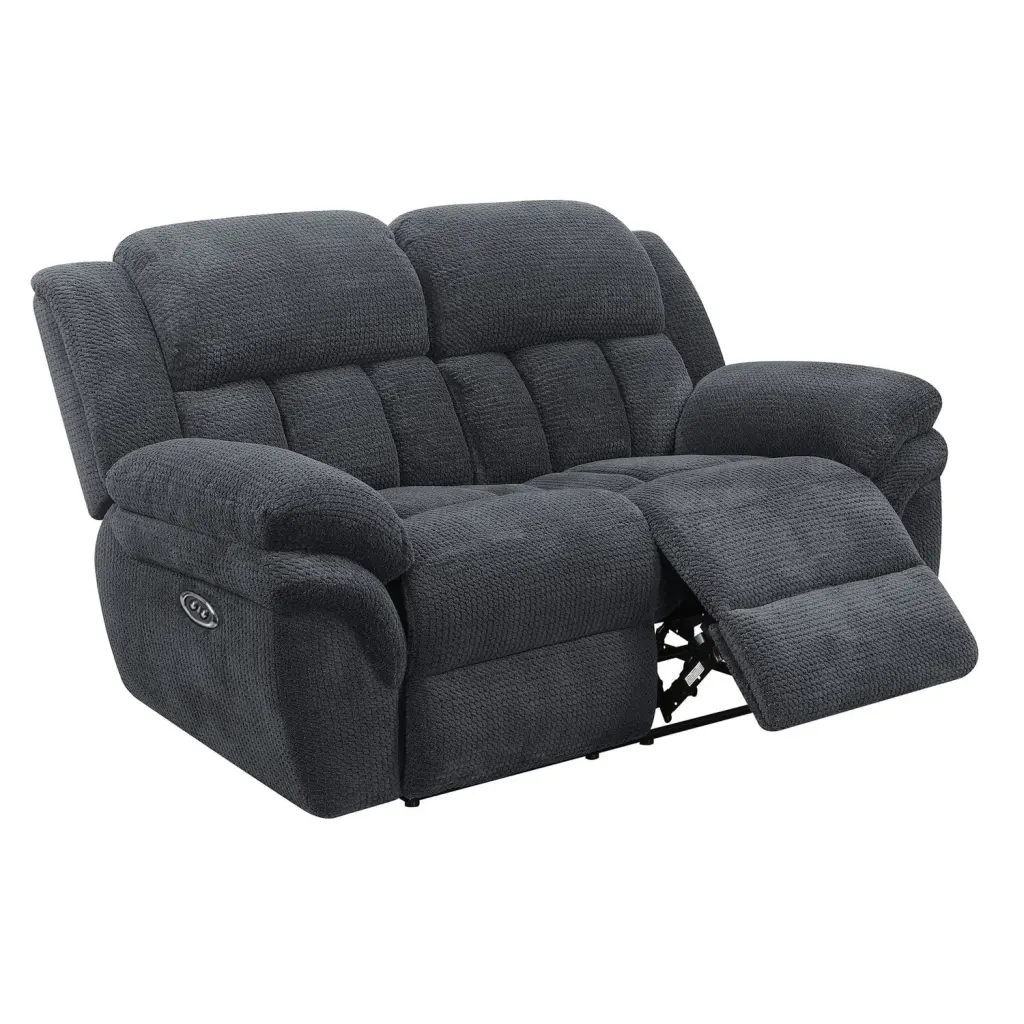 Picket House Furnishings Celeste Power Motion Loveseat Carbon