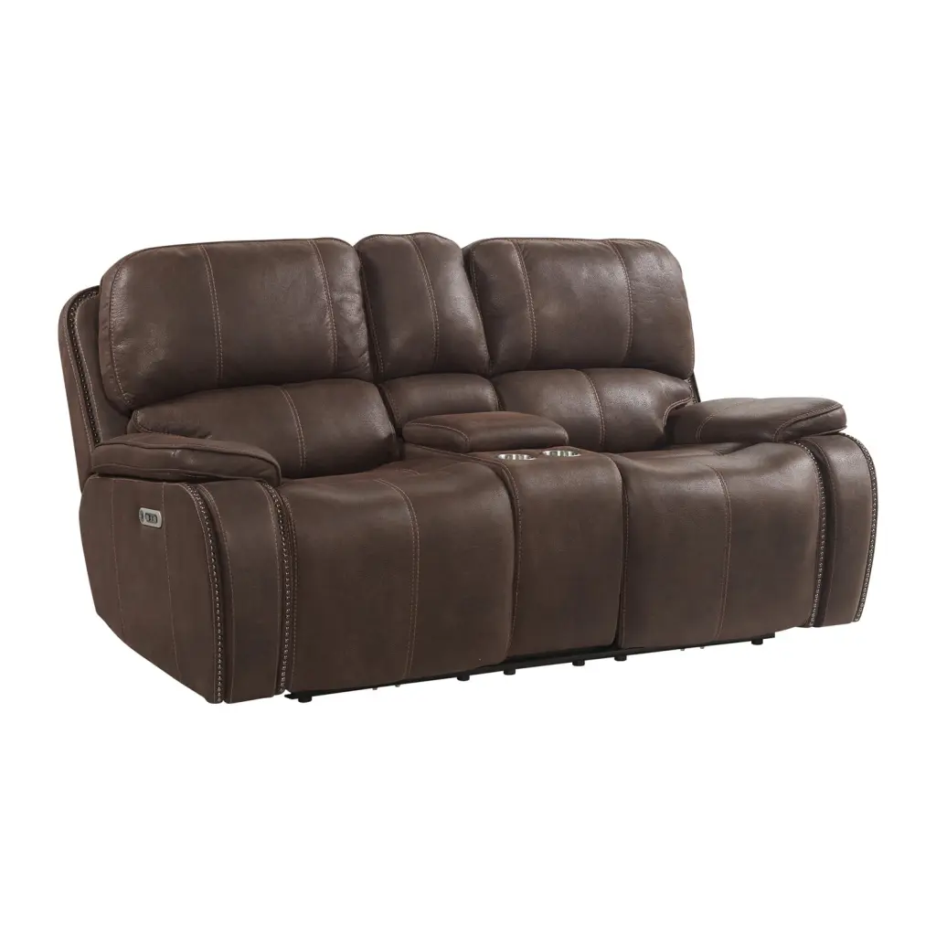 Picket House Furnishings Grover Power Motion Loveseat Power Headrest and Console