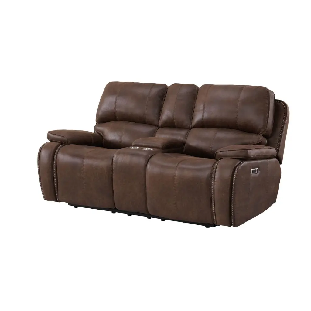Picket House Furnishings Grover Power Motion Loveseat Power HeadRecliner Console