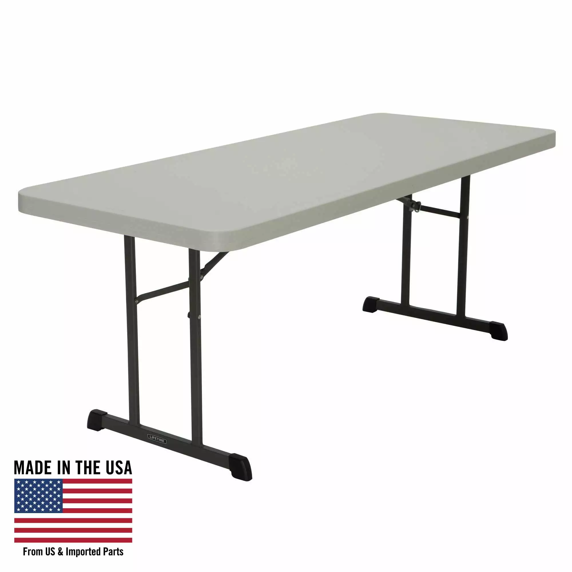 Lifetime 6 Foot Rectangle Folding Table Indoor/Outdoor Professional Grade Almond