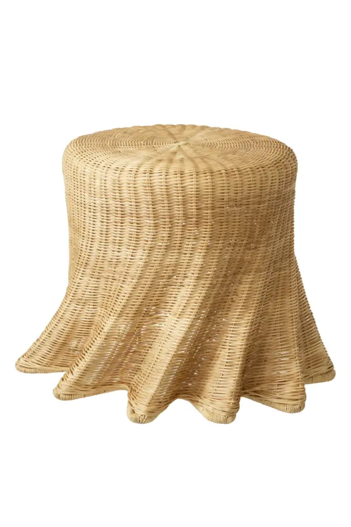 Natural Rattan Side Table Eichholtz Rolph Woven Boho End Table Home Decor