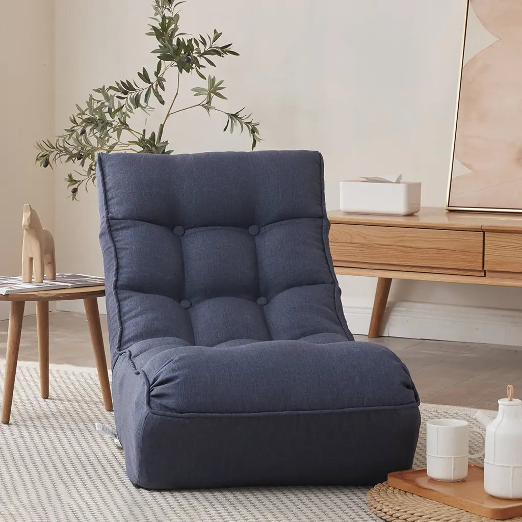 Homlike Single Adjustable Sofa Leisure Reclining Tatami Balcony Chair