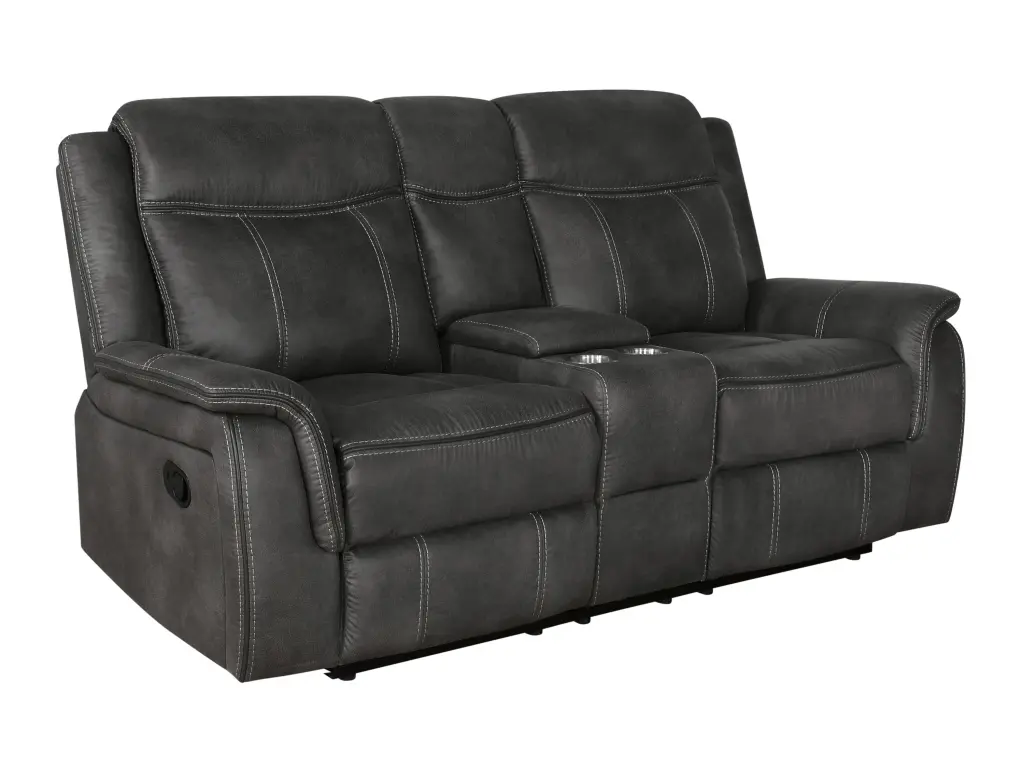 Lawrence Upholstered Tufted Back Motion Loveseat - Elegant Reclining Sofa Coaster Company