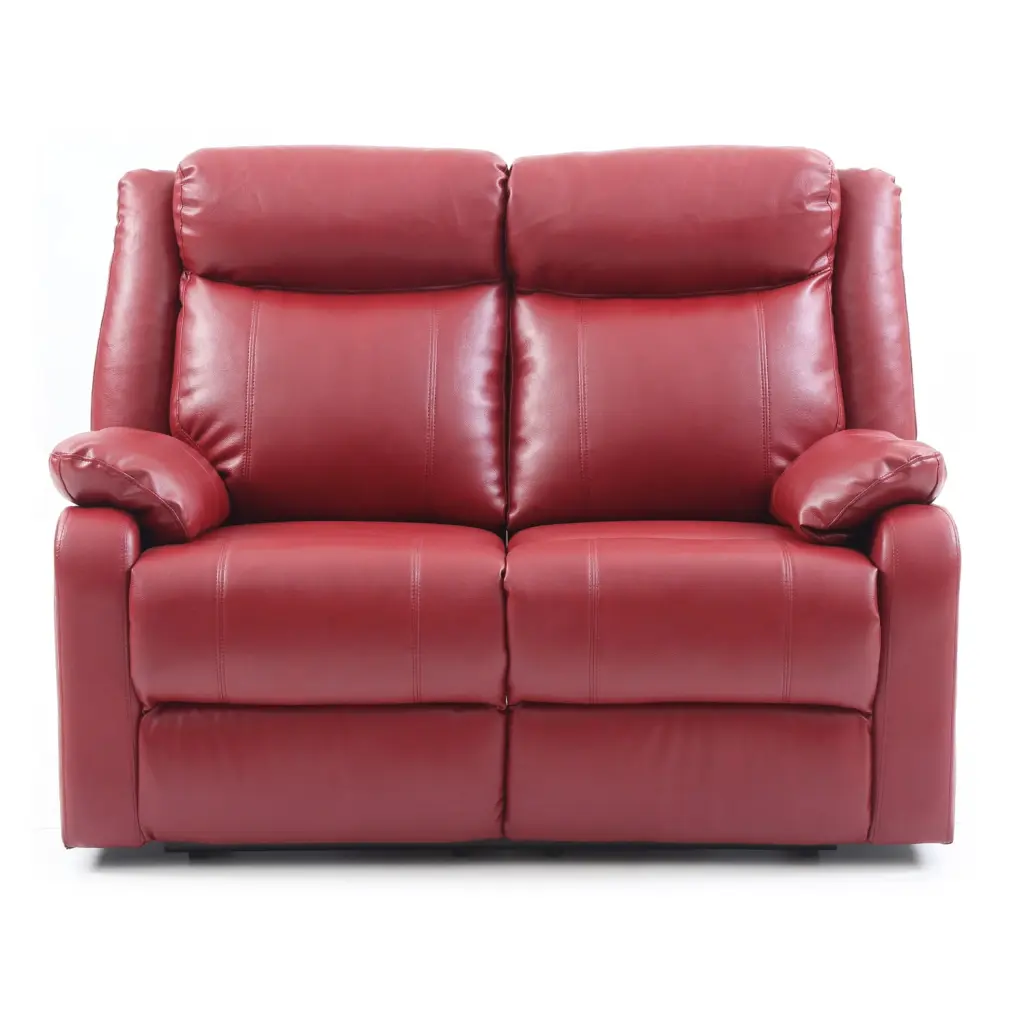 LYKE Home Double Reclining Love Seat Red - Modern Recliner Sofa Home