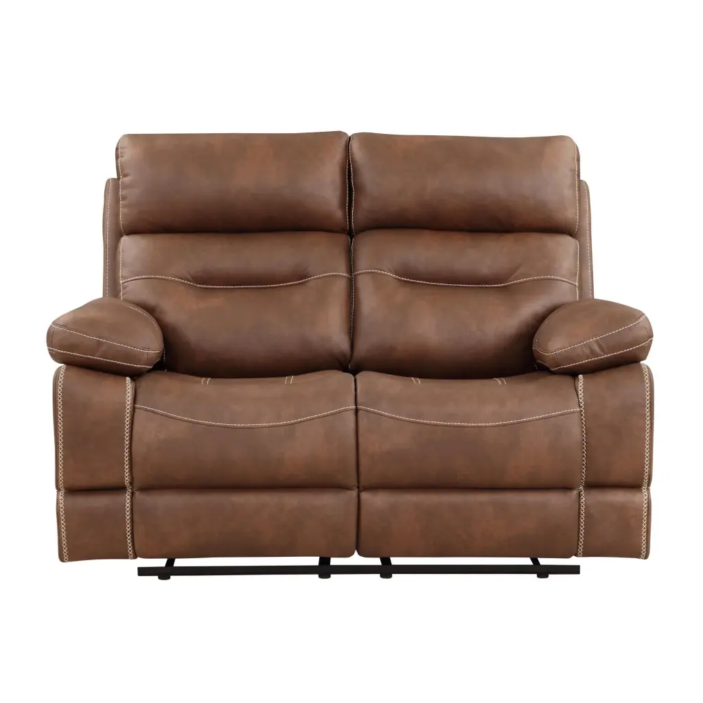 Steve Silver Brown Microsuede Reclining Loveseat Home Theater Steve Silver Co.