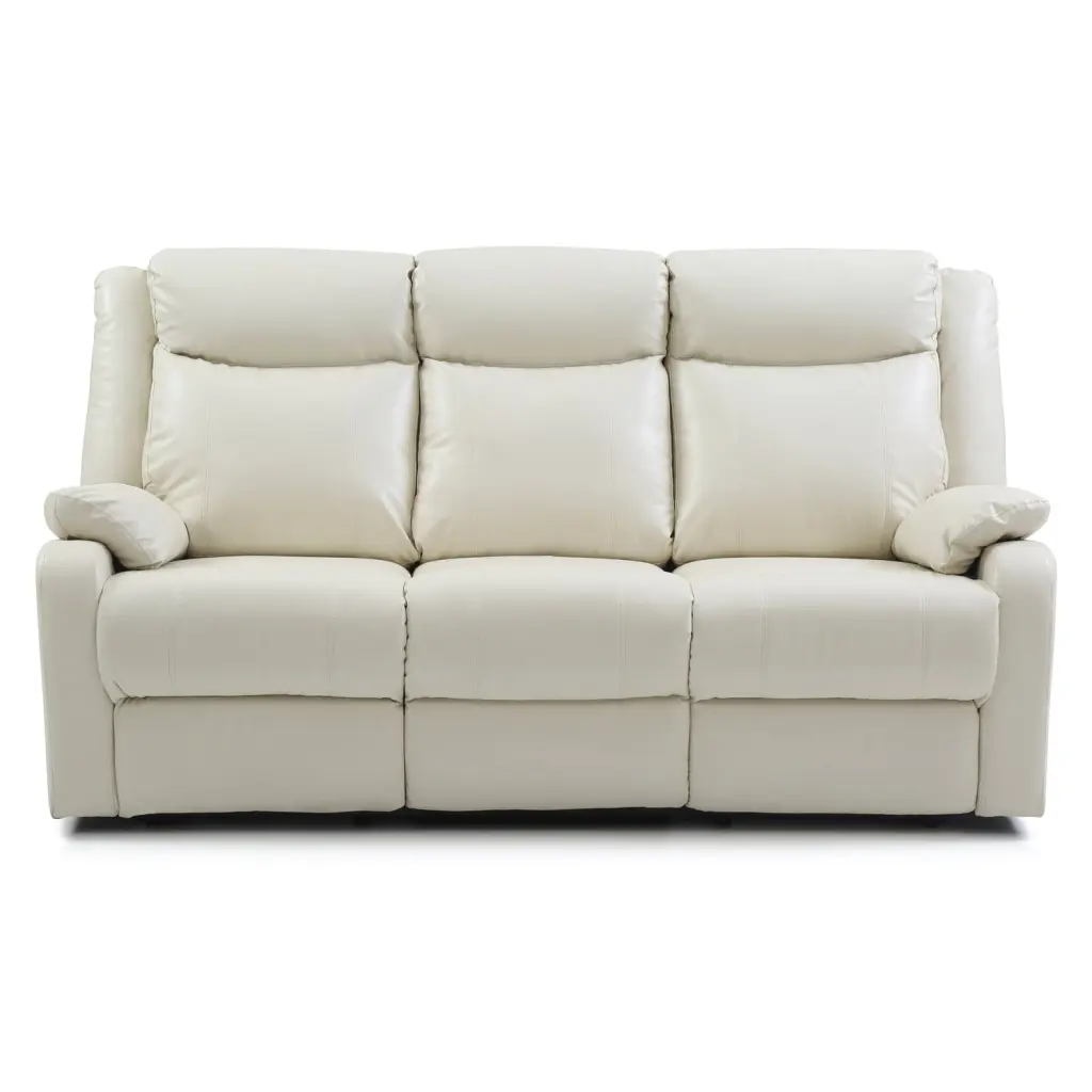 LYKE Home Double Reclining Sofa Pearl