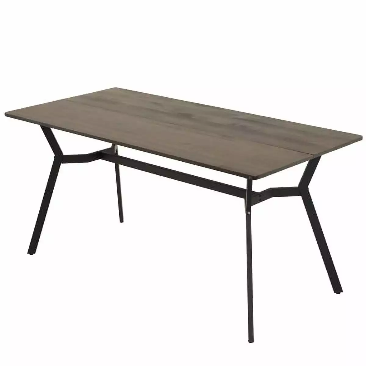 Disassemble Rectangular Table Diagonal Feet Solid Wood Grey Desktop 160x76x76cm N101 YTTX
