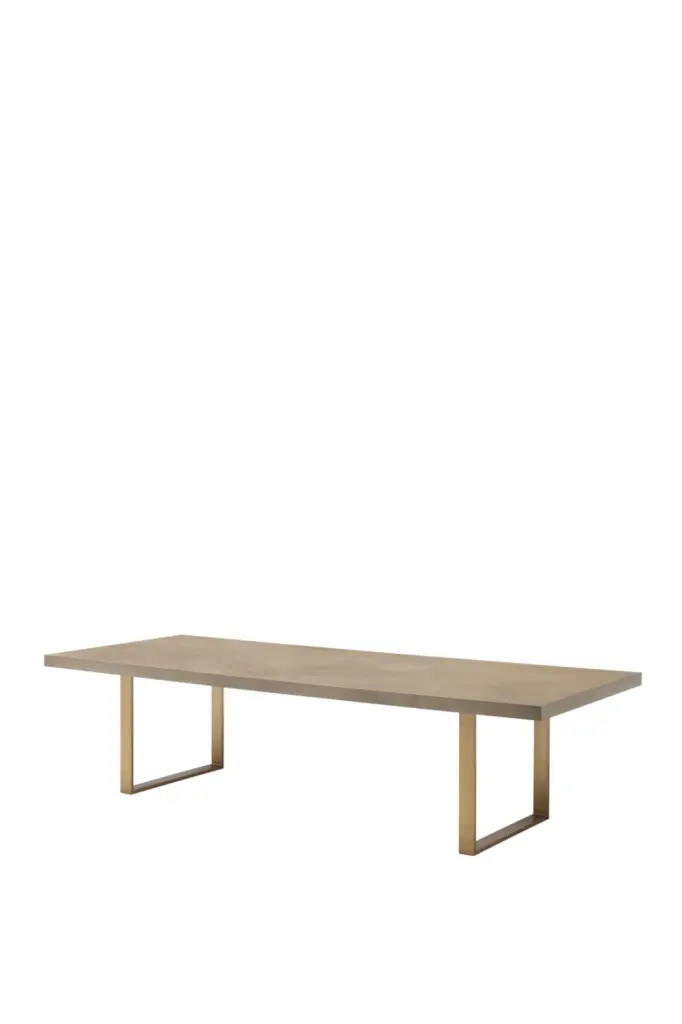 Rectangular Oak Dining Table 120 Inches Eichholtz Remington Classic Wood Table