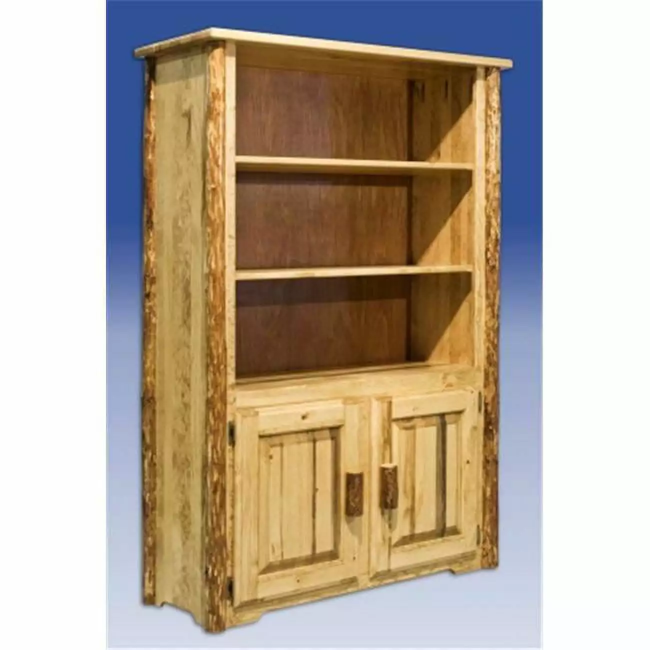 Glacier Country Bookcase Rustic Wooden Storage Shelf Home Library D2D Technologies