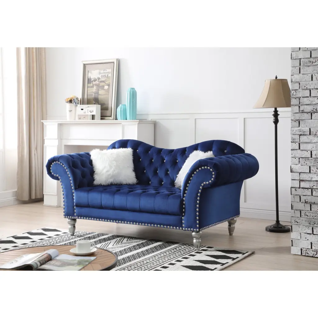 Maykoosh Rustic Ranch G0953A-L Loveseat Blue - Vintage Design