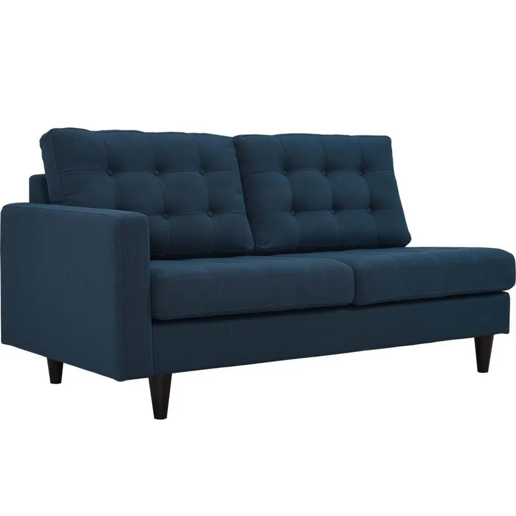 Ergode Empress Left-Facing Upholstered Fabric Loveseat Azure Modern Homes