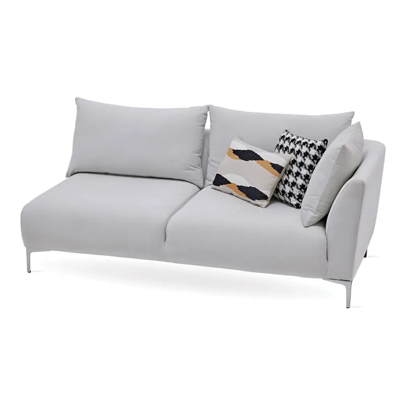 Enza Home Mayfair 2-Seater Fabric Right Hand Facing Sofa Module Off White