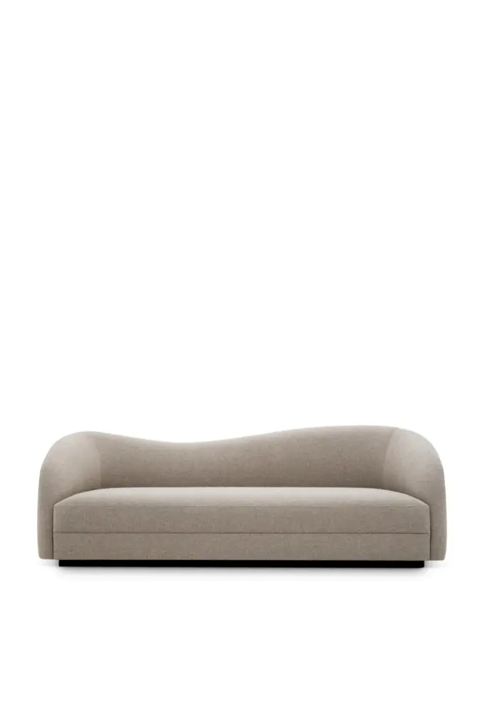 Greige Curved Sofa Eichholtz Divisadero Modern Sectional
