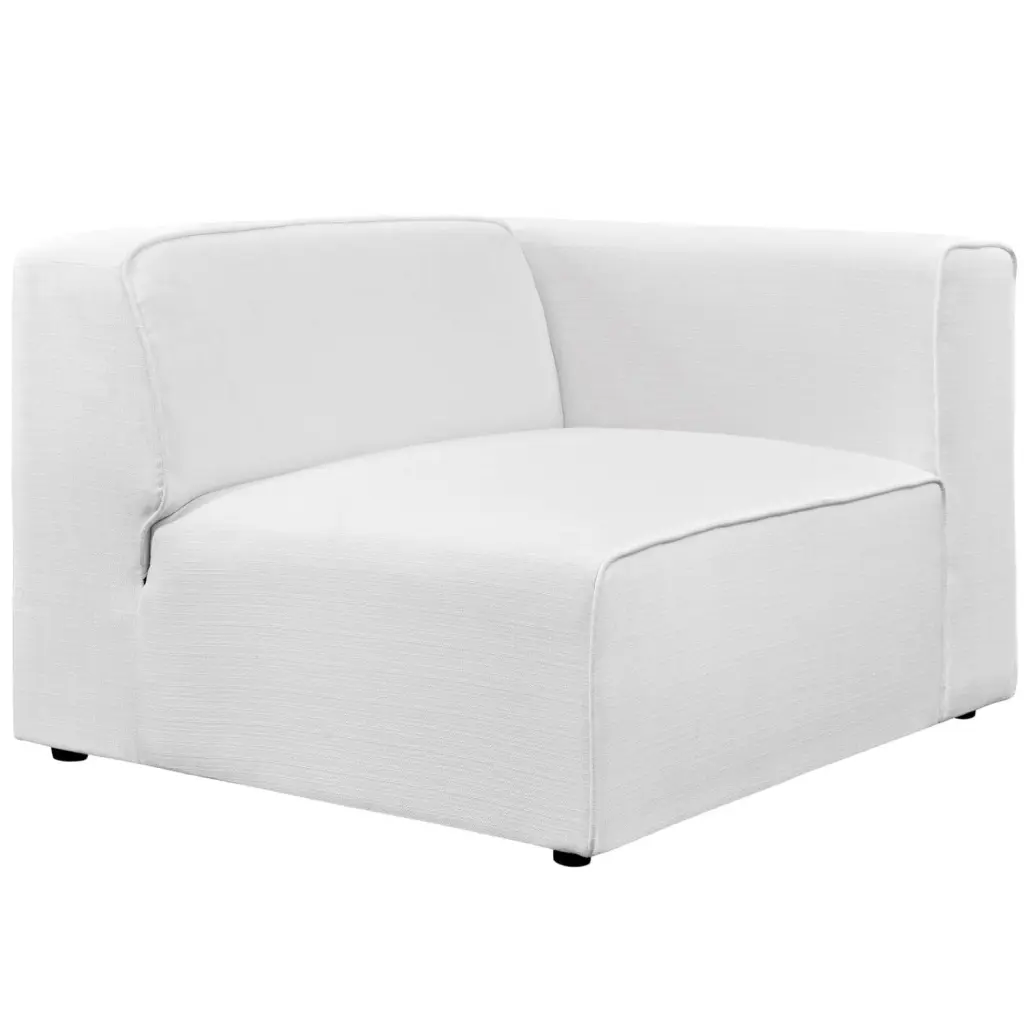 Modular Sofa Couch White Fabric Living Kitchen Cafe Bistro Hospitality Restaurant Modern Contemporary HB33124