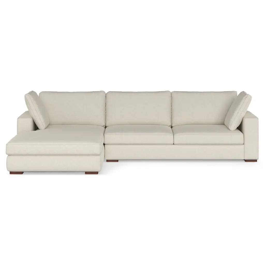 Simpli Home Charlie Left-Facing Sectional Tightly Woven Performance Fabric