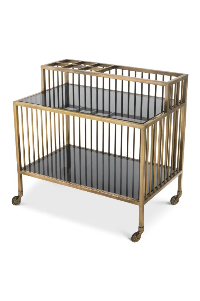 Contemporary Brass Trolley Eichholtz Rutherford
