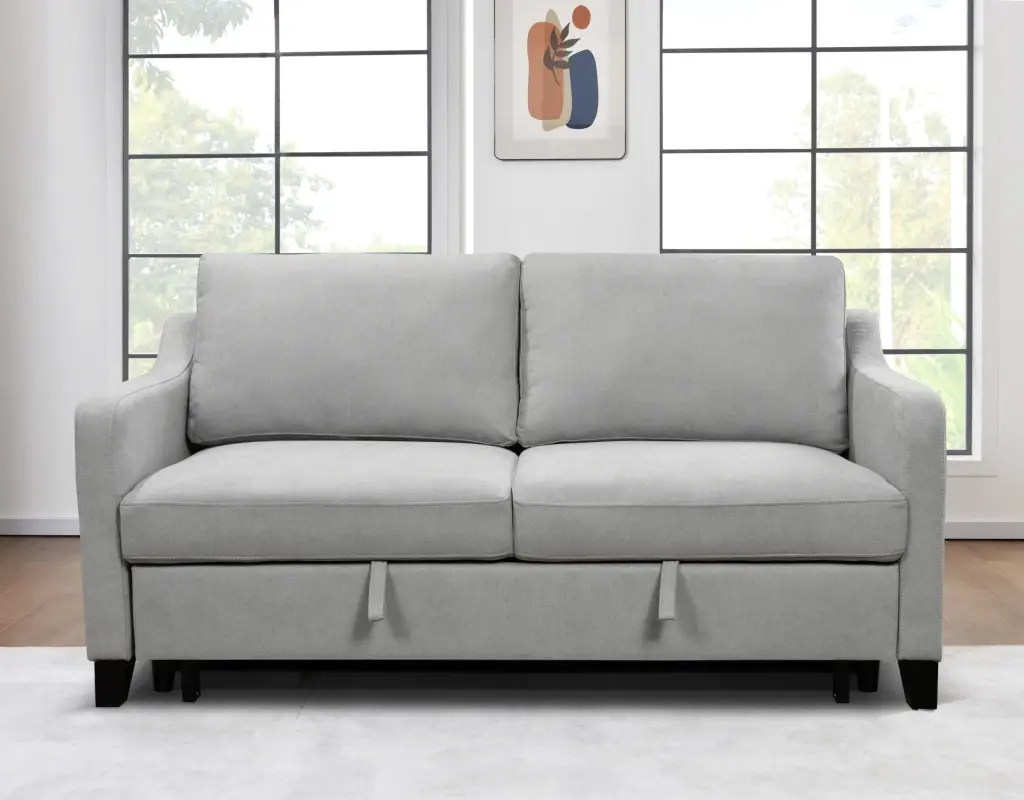 Living Pavilion 69 3 1 Convertible Queen Sleeper Sofa Bed Light Gray - Multi-Functional Futon Loveseat